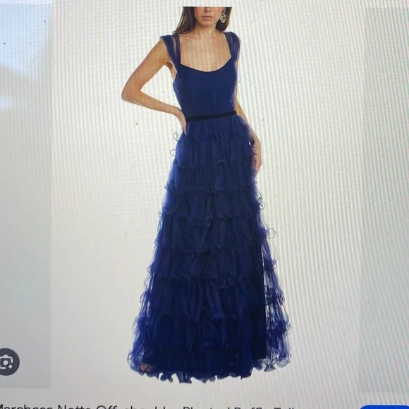 Marchesa Notte Ruffle Tulle Gown - Picture 5 of 5